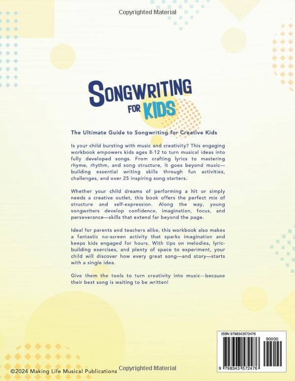 Songwriting for Kids Ages 8-12: Creative Writing Through Music: Fun Song Prompts and Storytelling | Explore Lyric Writing, Song Structure, Rhythm and Rhyme - Image 2