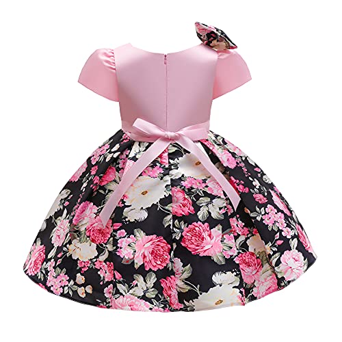 Super Fairy Flower Girls Floral Print Party Dresses Kids Princess Formal Pageant Ball Gown3