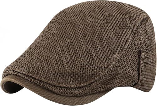 La Mejor Lista de Sombreros y gorras para Hombre al mejor precio. 46 LBYHZS Boina para Hombre, Gorra Plana para Hombre, Sombrero Newsboy Clásico, Boina Elegante, Gorra Verano, Transpirable, Ajustable, Ideal para Pesca Golf Senderismo, Sombrero...