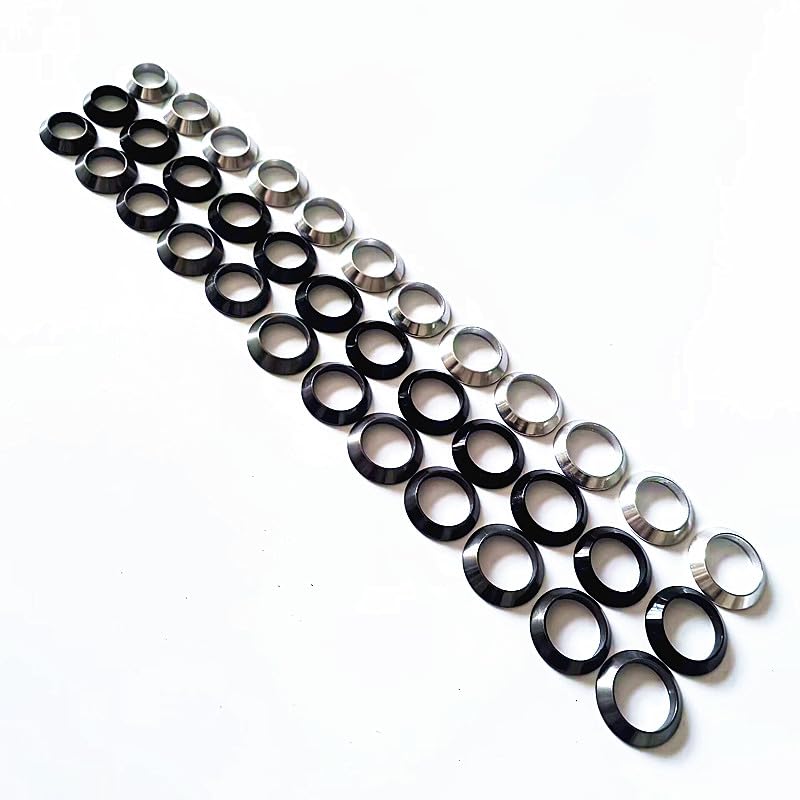 KALAVARMA Fishing Rod Winding Check Trim Ring Component DIY Rod Building Accessory Mix Size 12pcs/ Bag (White 8mm-13.5mm)