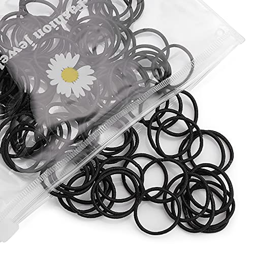 ASTER 100pcs Rubber Hair Ties, Hair Rubber Bands for Girls Woman Elastic Hair Bands Hair Ties Ropes Hair Clips for Girls and Woman