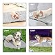 XIAPIA wasserdichte Hundematte für Outdoor, Waschbares Hundebett, Antistatik, Hygienisch, Faltbar, Große Reisedecke für Haustier 110x68 cm (HellGrau)