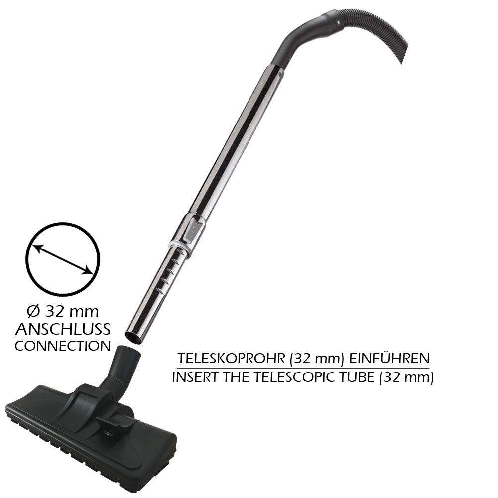 Premium Buse, Brosse Combinée D'aspirateur Adaptée Pour Domo, Draper