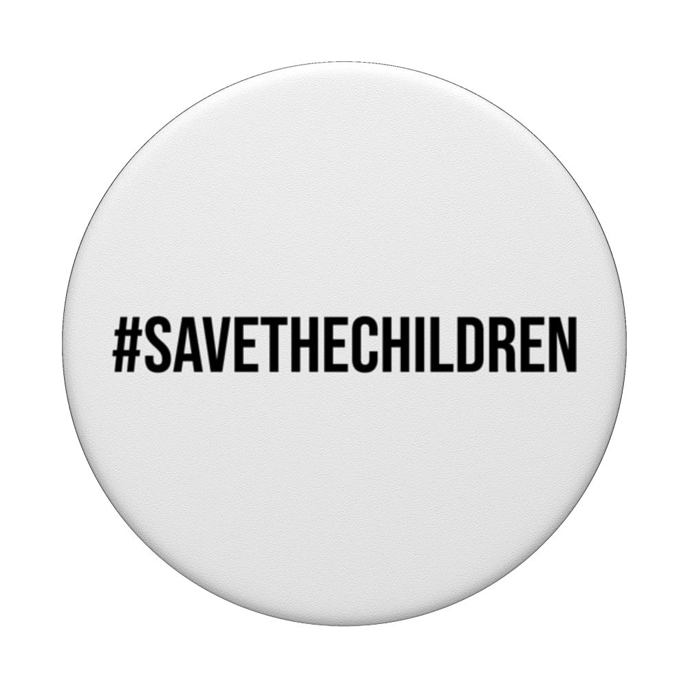 Save The Children Support Awareness Hashtag Freedom Sound PopSockets Swappable PopGrip, Black - Image 3