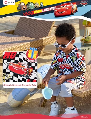 Image of Disney Marvel Spiderman Cars Stitch Star Wars Mickey Boys Hawaii Shirt Button Up Dress Shirts Short Tropical Shirt Kids 2-13Y