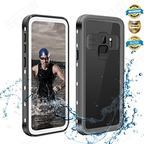 EFFUN Samsung Galaxy S9 Waterproof Case, IP68 Certified Waterproof Underwater Cover Dustproof Snowproof