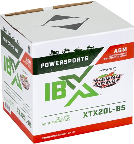 Image of Interstate Batteries IBX YTX20L-BS Powersports Battery 12V 18Ah 270CCA AGM