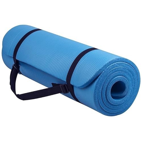 BLUE Exercise Mat, 10mm Thick – Non-Slip Multipurpose Fitness Mat for Yoga, Pilates, Planks, and Stretching - Superior Support and Versatility in Workouts BLUE Exercise Mat, 10mm Thick – Non-Slip Multipurpose Fitness Mat for Yoga, Pilates, Planks, and Stretching - Superior Support and Versatility in Workouts