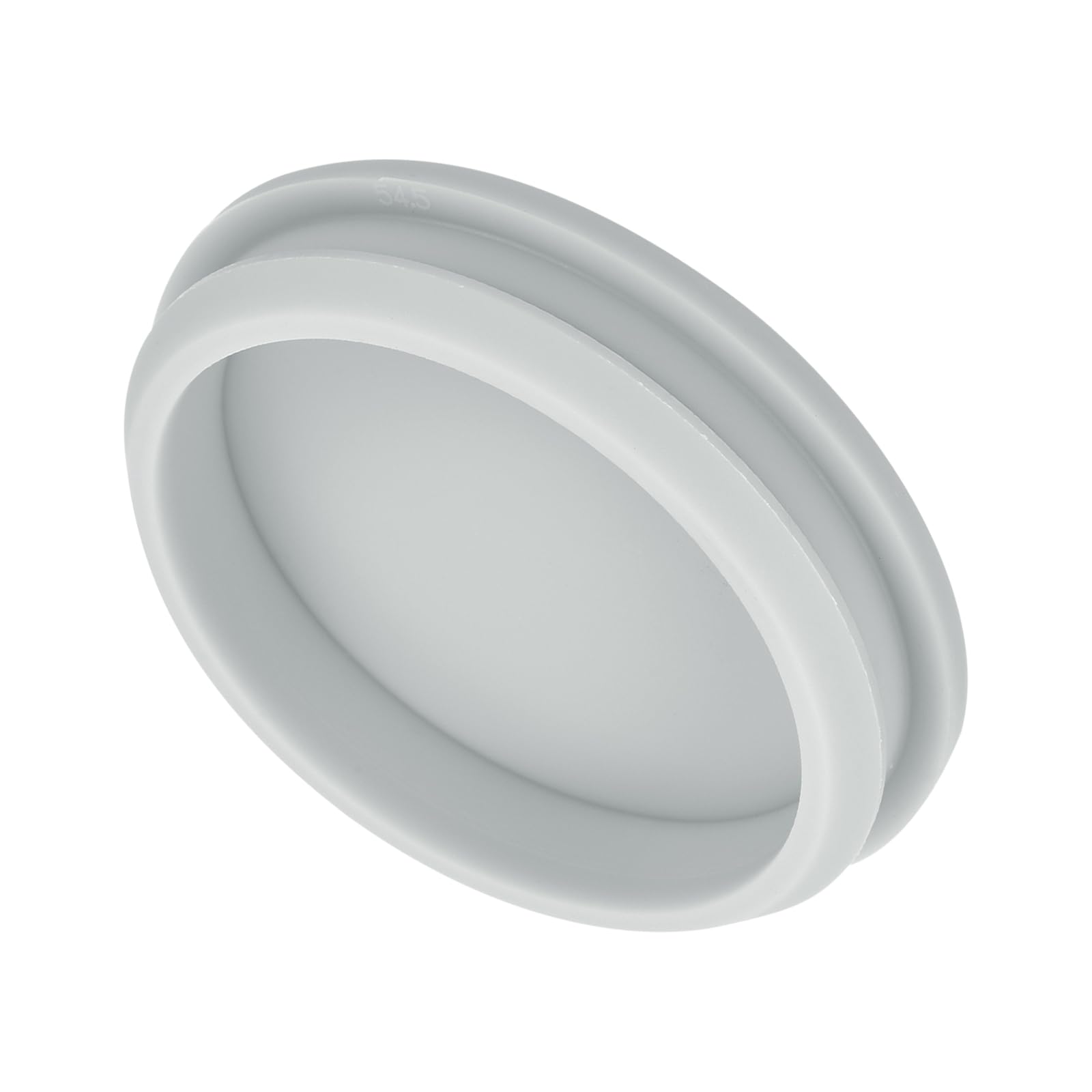 MECCANIXITY 1pcs Silicone Snap in Locking Hole Plugs,54.6mm/2.1 Inch Mounting Diameter Narrow Groove Width 5mm Panel Seal Cover Round for Kitchen Bulkheads Waterproof Sealing Plugs Grey