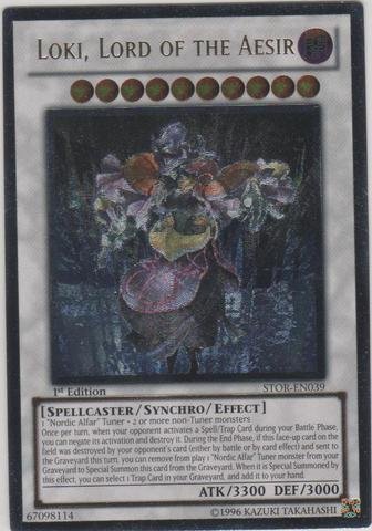Amazon.com: Yu-Gi-Oh!! - Loki, Lord of The Aesir (STOR-EN039) - Storm of  Ragnarok - 1st Edition