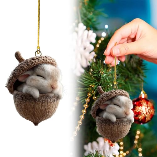 Weihnachtsbaumschmuck Waldtier Eichels Ornamente, Tier Hängenden...
