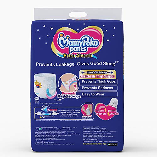 MamyPoko Pants Extra Absorb baby Diapers, XXLarge (44 Count) WorldTamilchristiansThe