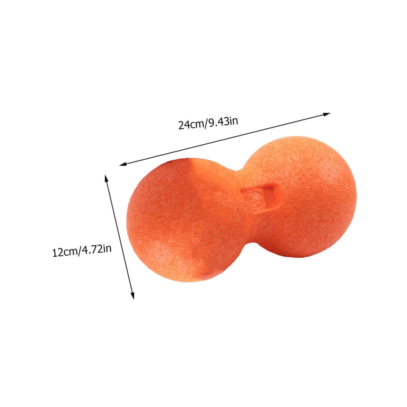 FOMIYES 1pc Peanut Massage Ball Double Massage Roller Peanut Deep Tissue Massager Massage Roller Ball Myofascial Double Massage Ball Mobility Ball Epp Orange