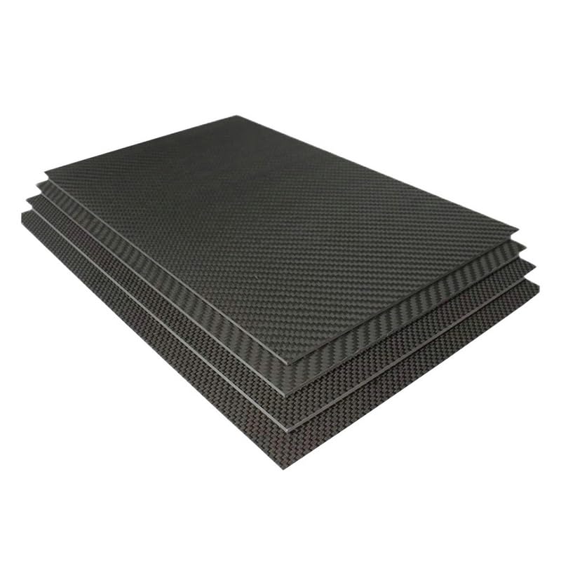 1PCS 400X500MM Matt Surface 3K Twill Plain Carbon Fiber Plate Panel Sheets High Composite Hardness Material Carbon Fiber Board (1MM, Plain)