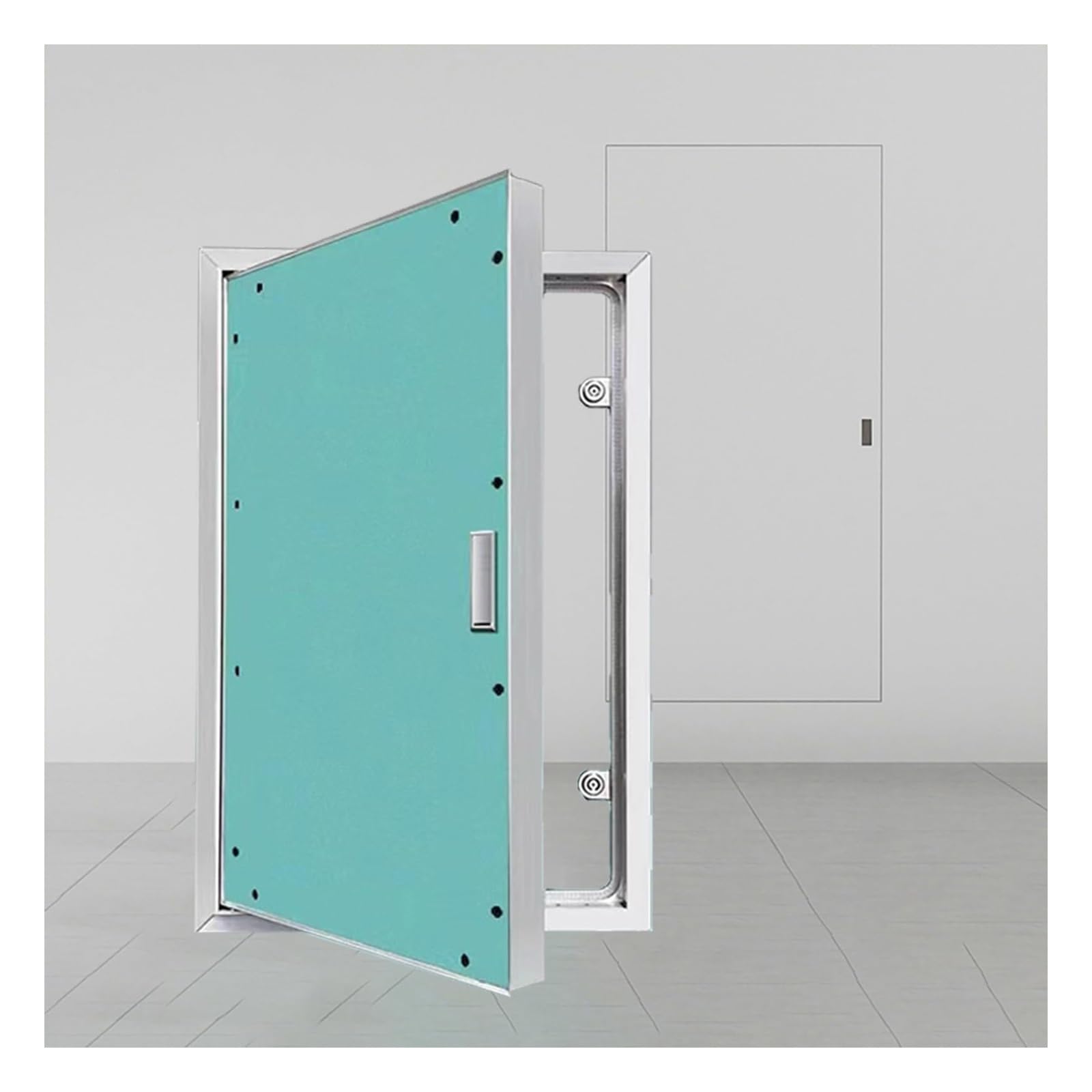 HOFUNTRE Sheetrock Access Panel, Paintable Seamless Finish, Aluminum Frame, Multi Use for Wall, Ceiling, Home Office, Garage, Utility(600x600mm/24x24in)