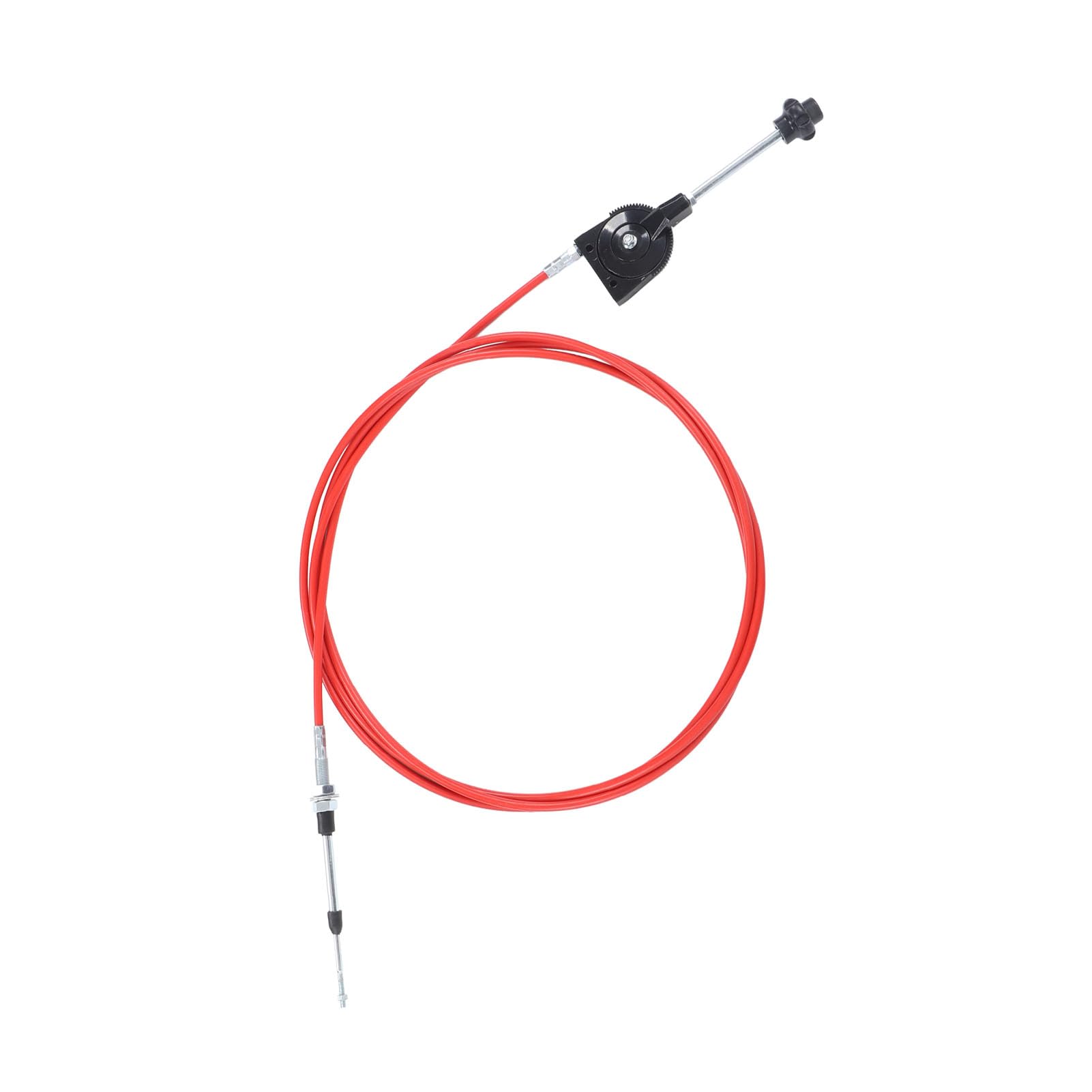 Cavo acceleratore manuale per escavatore Mavaol da 5 metri, controllo diretto e risposta rapida, robusto PU e acciaio inossidabile, per il funzionamento di attrezzature pesanti,