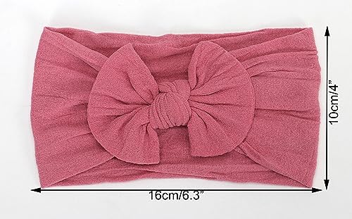 Baby Girl's Toddler Bow Knot Headbands Soft Nylon Headband for Daily Life Birthday Party Photography (Blue)2