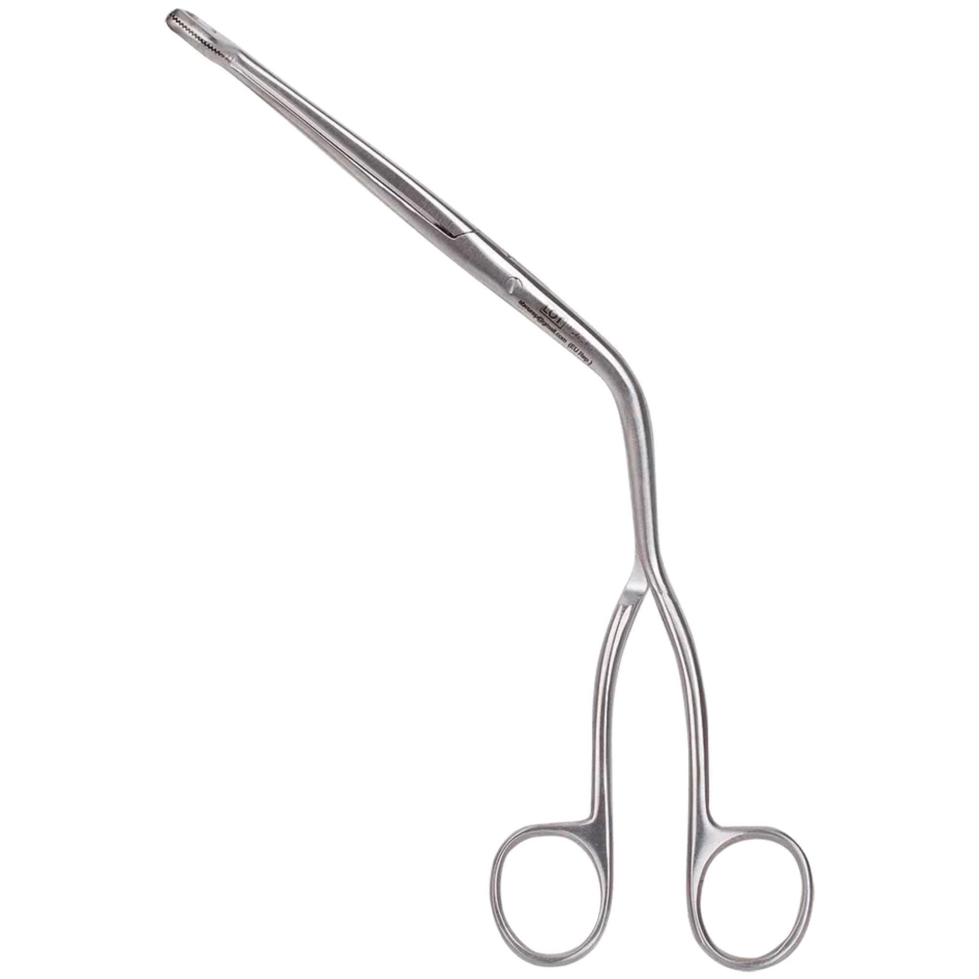 Pinza de Magil para intubación - Acero inoxidable - Autoclavable y desinfectable - Dimensiones: 25 cm