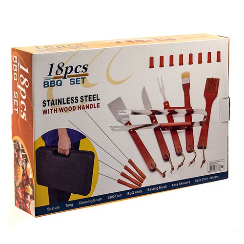 Valigetta utensili Barbecue 18 pezzi