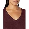 Amazon-Essentials-Womens-Plus-Size-Lightweight-V-Neck-Sweater Amazon Essentials Women's Classic-Fit Lightweight Long-Sleeve V-Neck Sweater (Available in Plus Size), Dark Burgundy, 3X