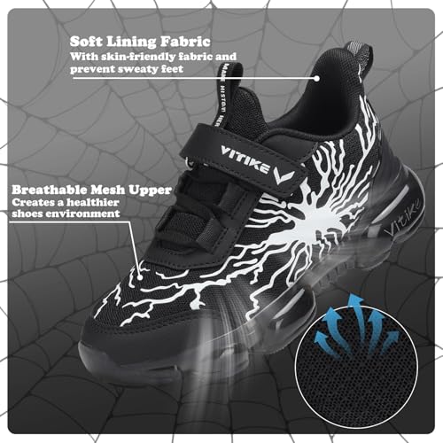 Image of VITUOFLY Boys Girls Sneakers Kids Mesh Lightweight Running Tennis Shoes