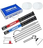 DEEFIINE Carbide Tipped Wood Lathe Turning Tools Set with Bowl sander, Lathe Rougher And Finisher...