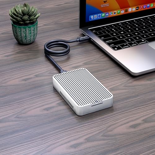 Carcasa externa USB4 v2.0 para SSD M.2 NVMe, 80Gbps miniatura 4
