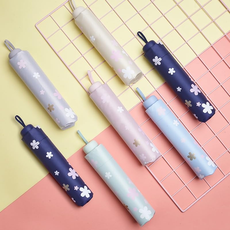 RENEESME Umbrellas for Rain Outdoor Umbrella Folding Parasol Rain Or Shine Travel Umbrella Strong Umbrella for Wind and Rain(Color:C)