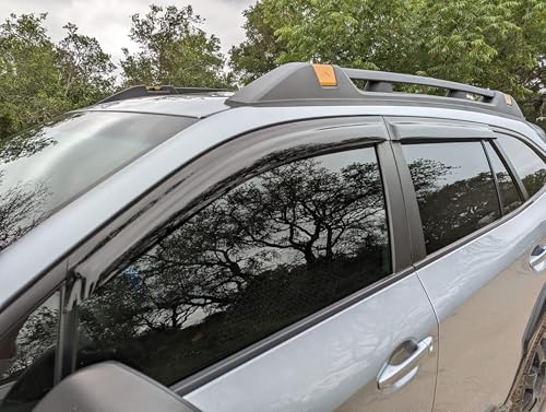 Image of 2020-2025 Tape-On Rain Guards for Subaru Outback Side Window Visor Deflectors, Premium Limited Touring, Durable Tinted Vent Shades 2021 2022 2023 2024