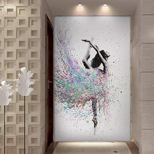 ZDFDC Resumen Elegante Bailarina Bailarina Ballet Girl Pintura sobre Lienzo Carteles e...