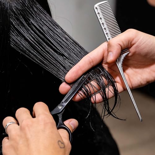 Peines metálicos de aluminio para cabello, pack 4 piezas miniatura 6