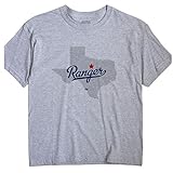 GreatCitees Ranger Texas T-Shirt MAP Medium Grey