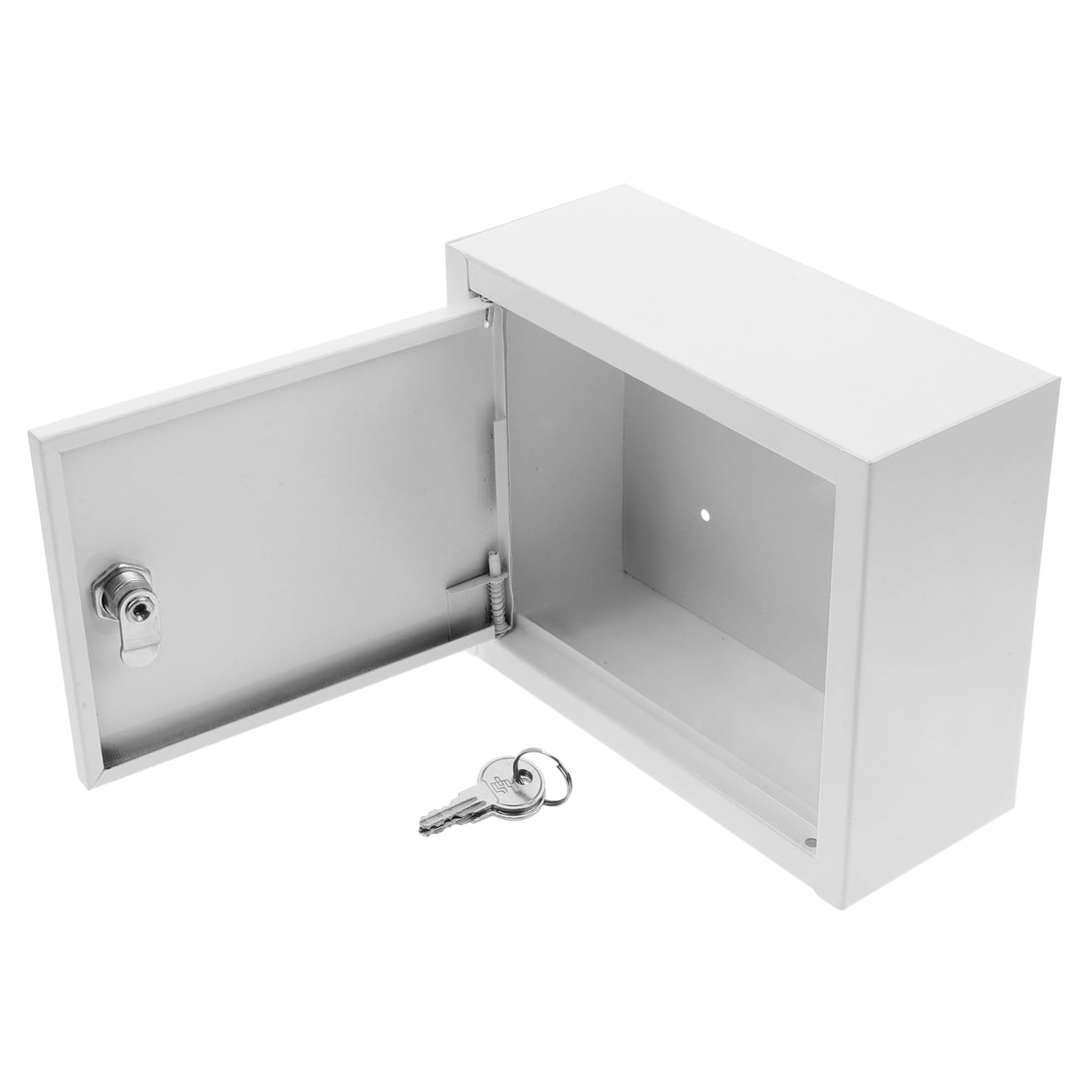 Caja de Leche de Hierro con Cerradura para Pared, Almacenamiento Seguro para Botellas de Leche y Correspondencia, Capacidad Adecuada para Jardín y Oficina