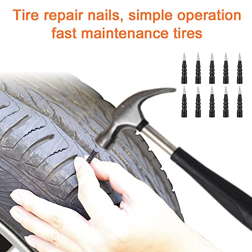 Tire Plug Kit, 120PCS Heavy Duty Tire Repair Kit with Tyre Valve Tool, Tubeless Tire Puncture Repair Kit Fix Punctures and Repair Flat Tire for Car, Truck, Motorcycle, ATV, Jeep, Tractor, Trailer - Image 6