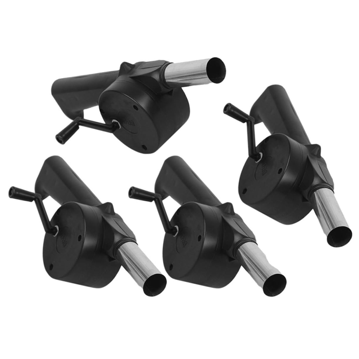 Kisangel 16 Piezas Soplador De Mano Arrancador De Rápido Portátil Ventilador Barbacoa Electrico Herramienta De Fuelle De Soplador De Aire Manual Manivela Para Carbón Metal