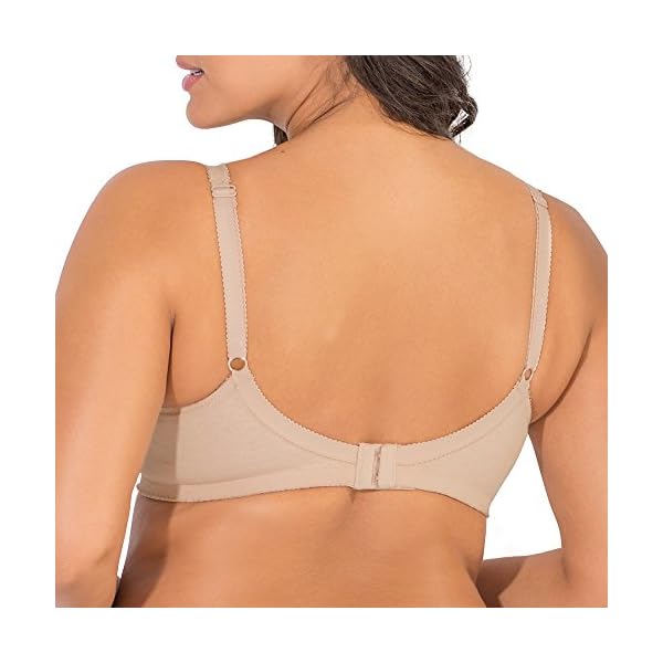 Fruit-of-the-Loom-Womens-Seamed-Unlined-Wirefree-Bra Fruit of the Loom womens Seamed Soft Cup Wirefree Cotton Bra, Sand Shine, 38C