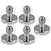 Neewer – Tornillo de Montaje de 1/4 Pulgadas De Acero (sin Anillo) 0,39 "/10 mm Mango para trípode de cámara monopié o de liberación rápida (Placa de QR) -5 Unidades