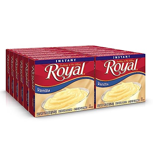 Royal Instant Pudding Dessert Mix, Vanilla, Fat Free (12 - 1...