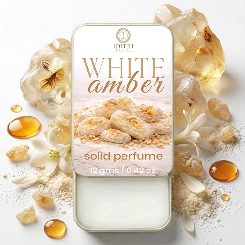 Image of Solid Perfume |Antonia&White amber Alcohol Free Wax Perfume Balm, Long Lasting | Pocket Tin 12g, Pack Of 2| Non Greasy Smooth Glide, Travel Friendly Unisex Gifts He Or Her