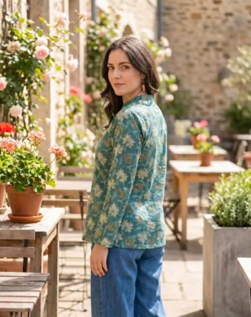 Image of Floral Printed Kurta, Full Sleeve
