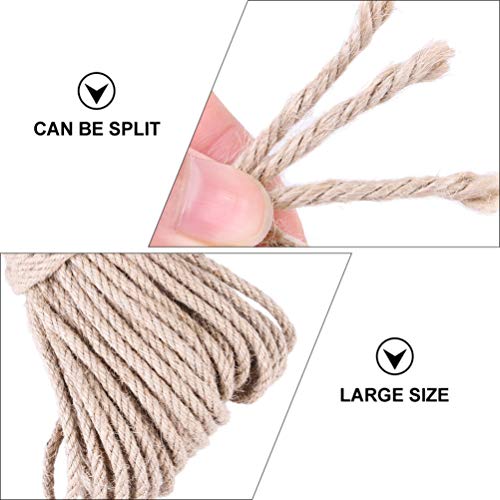 Corda de cânhamo Balacoo para árvore de gato e torre, corda de sisal natural para gatos, raspagem, p