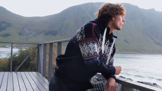Sudadera Dale Of Norway Vail Para Hombre - Lana Noruega Duradera, Cordón Ajustable En Dobladillo, Lavado A Mano, Ideal Exterior E Interior