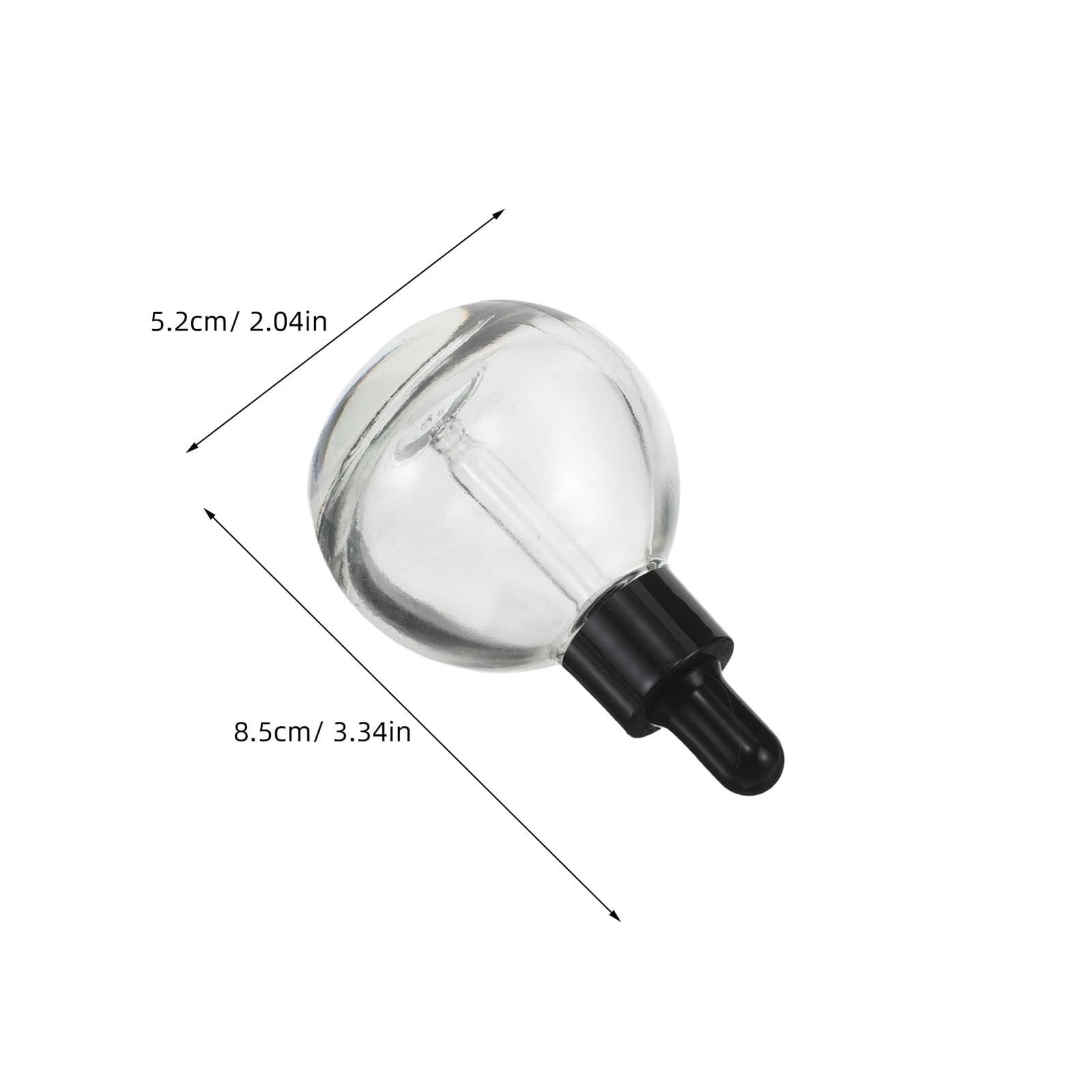 PACKOVE 12pezzi Flaconi Contagocce in Vetro Trasparente Tappo Ermetico per Campioni di Olio Essenziale Flaconi Contagocce per Liquidi da Viaggio per Siero Viso e Cosmetici