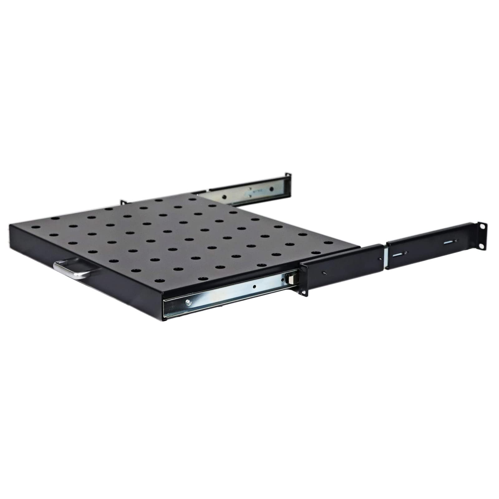 1U 19-inch Sliding Rack Server Shelf Vented Sliding 4 Post Rack Mount ...