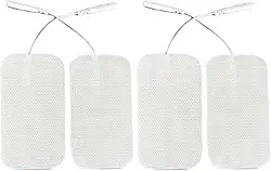 4 Eletrodos para Fisioterapia TENS 2mm tamanho 5x9