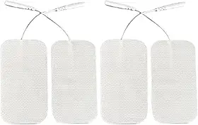 4 Eletrodos para Fisioterapia TENS 2mm tamanho 5x9