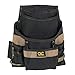 Custom Leathercraft 1620 Tool Bag, 11 Pockets, Steel Hammer Loop