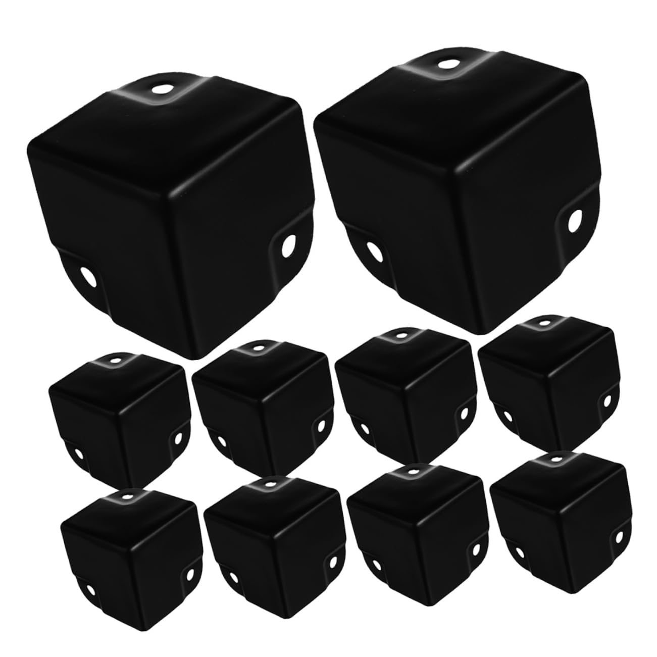 HOLIDYOYO 12pcs Durable Metal Corner Protectors for Cabinet Boxes Edge Guards Wear Resistant Speaker Corner Protection for Long Term Use and Stylish Luggage Enhancement