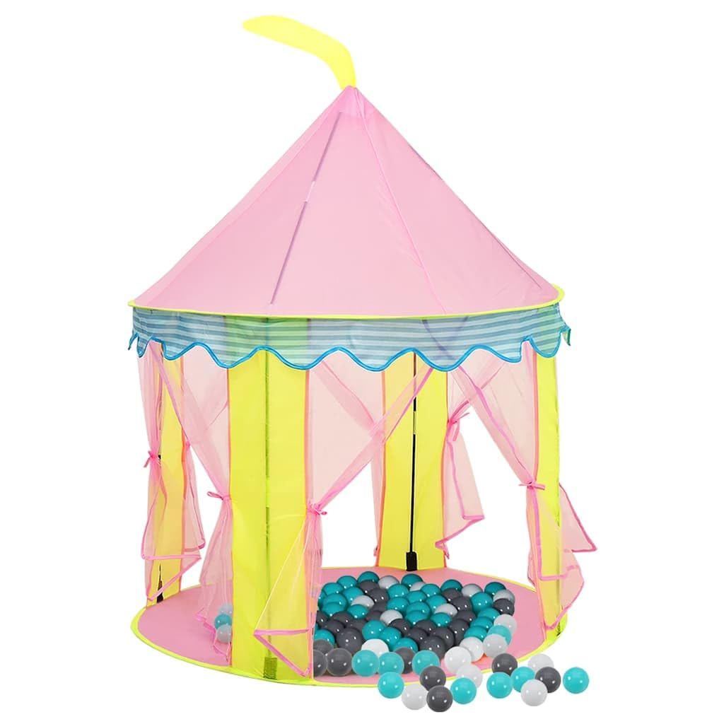 Genérico Tienda de Juegos para niños con 250 Bolas Rosa 100x100x127 cm,Juegos y Juguetes,Estructuras para Juegos al Aire Libre,Tiendas y túneles de Juego,Rosa,3107746
