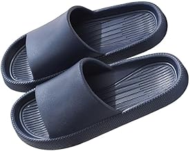 Pillow Flipflops Slippers Cloud Slides for Women and Men, Comfy Soft Sandals Cushioned Non-slip waterproof for Bathroom, Home & Garden
